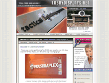 Tablet Screenshot of lobbydisplays.net